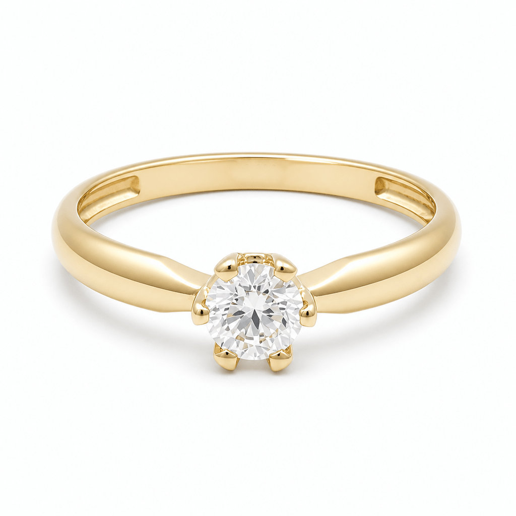 10K Yellow Gold Engagement with CZ Fashion Women's Ring (Copy) - Miral Jewelry