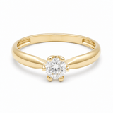 10K Yellow Gold Engagement with CZ Fashion Women's Ring (Copy) - Miral Jewelry