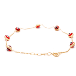 10K Yellow Gold Eye Bracelet Women's - Miral Jewelry