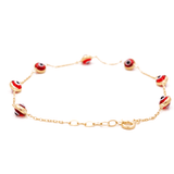 10K Yellow Gold Eye Bracelet Women's - Miral Jewelry