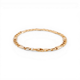 10K Yellow Gold Fancy Link Bracelet - Miral Jewelry