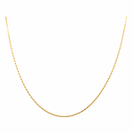 10K Yellow Gold Fancy Link Chain 18" - Miral Jewelry