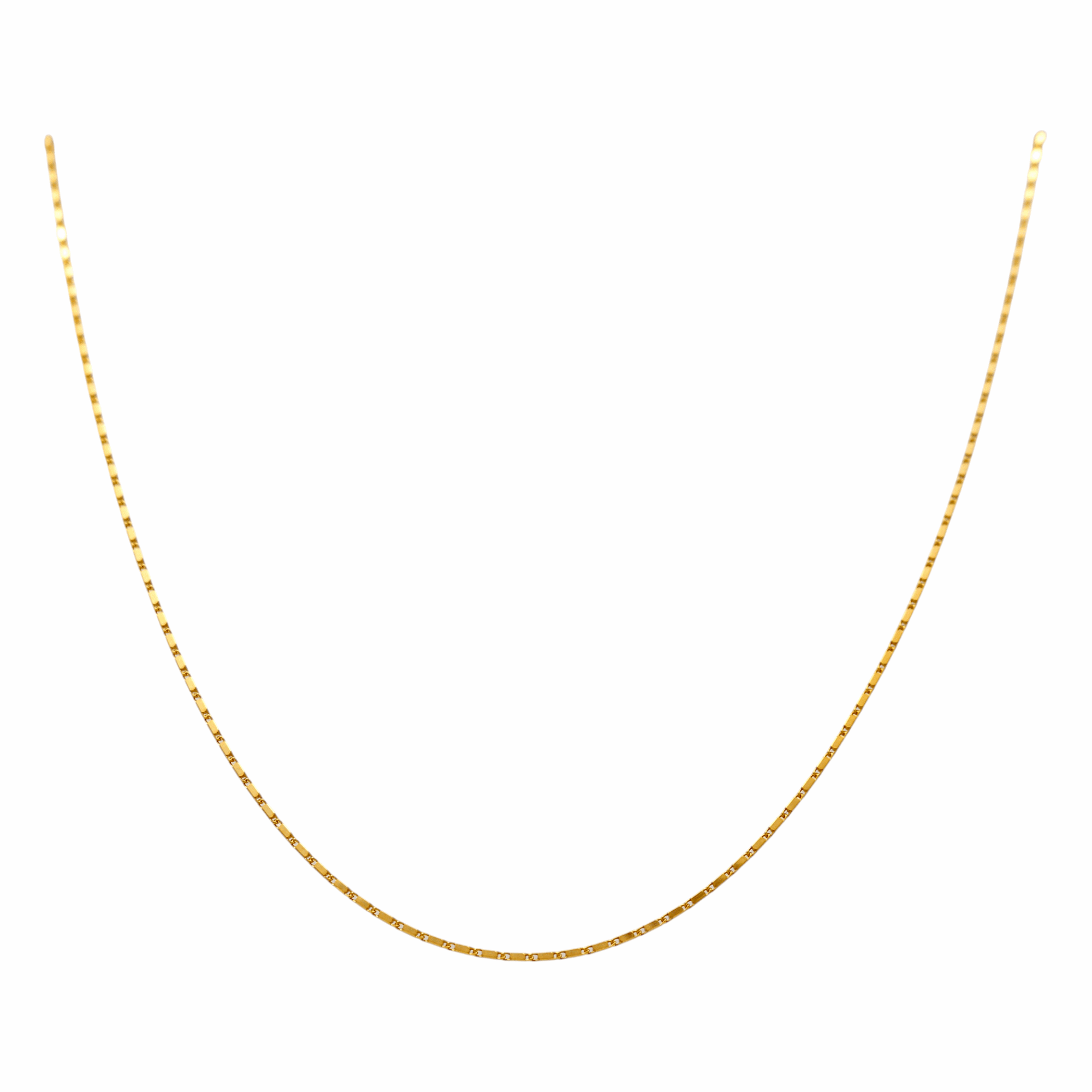 10K Yellow Gold Fine Twist Link Chain 18in, 3.1 g