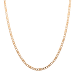 10K Yellow Gold Fancy Link Chain 24" - Miral Jewelry