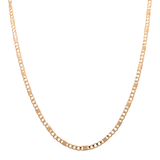 10K Yellow Gold Fancy Link Chain 24" - Miral Jewelry
