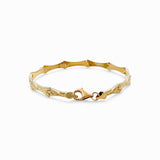 10K Yellow Gold Fancy Link Women's Bracelet - Miral Jewelry