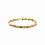 10K Yellow Gold Fancy Link Women's Bracelet - Miral Jewelry