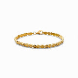 10K Yellow Gold Fancy Link Women's Bracelet - Miral Jewelry