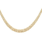 10K Yellow Gold Fancy Women's Necklace 17" - Miral Jewelry