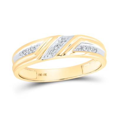 10k Yellow Gold Fashion 3 Pieces Set with 0.33Tw Round Diamonds - Miral Jewelry