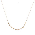 10k Yellow Gold Fashion Diamond Necklace 18" with 0.25Tw Round Diamonds - Miral Jewelry