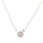 10K Yellow Gold Fashion Diamond Women's Necklace - Miral Jewelry
