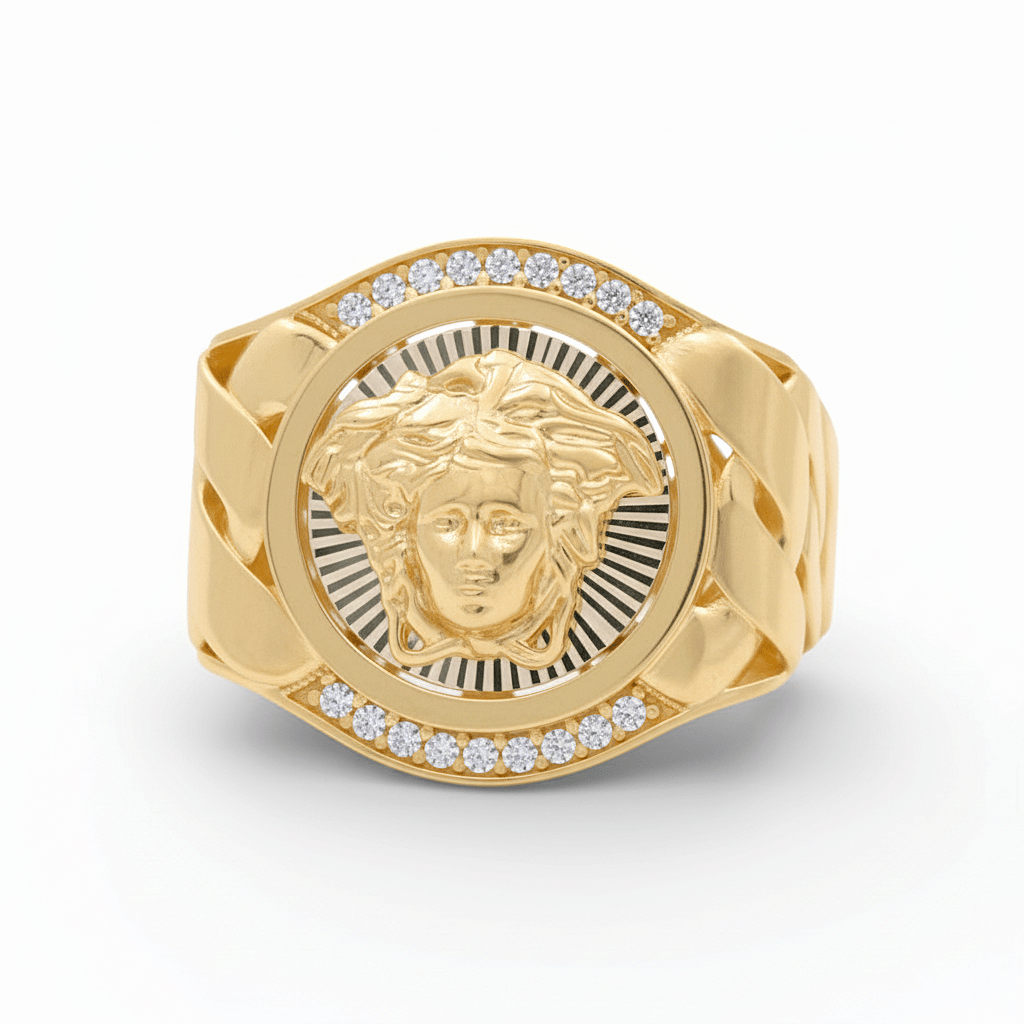 10k Yellow Gold Fashion Men's Ring - Miral Jewelry