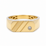 10k Yellow Gold Fashion Men's Ring - Miral Jewelry