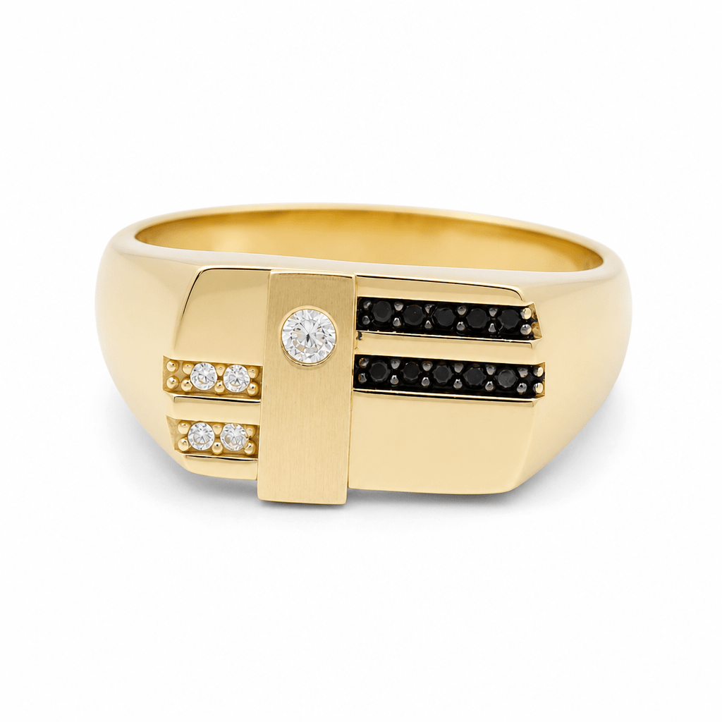 10k Yellow Gold Fashion Men's Ring - Miral Jewelry
