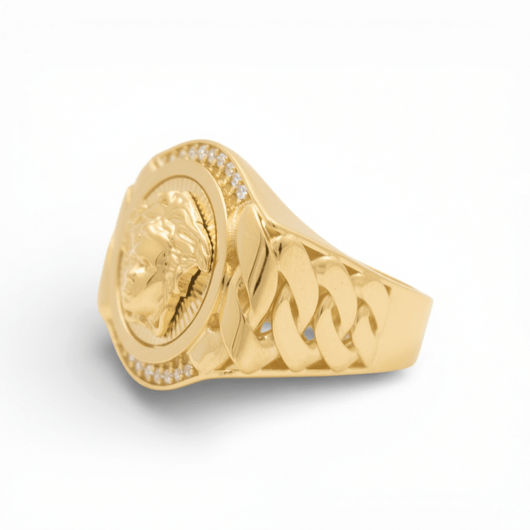 10k Yellow Gold Fashion Men's Ring - Miral Jewelry