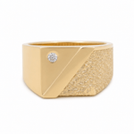 10k Yellow Gold Fashion Men's Ring - Miral Jewelry