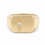 10k Yellow Gold Fashion Men's Ring - Miral Jewelry