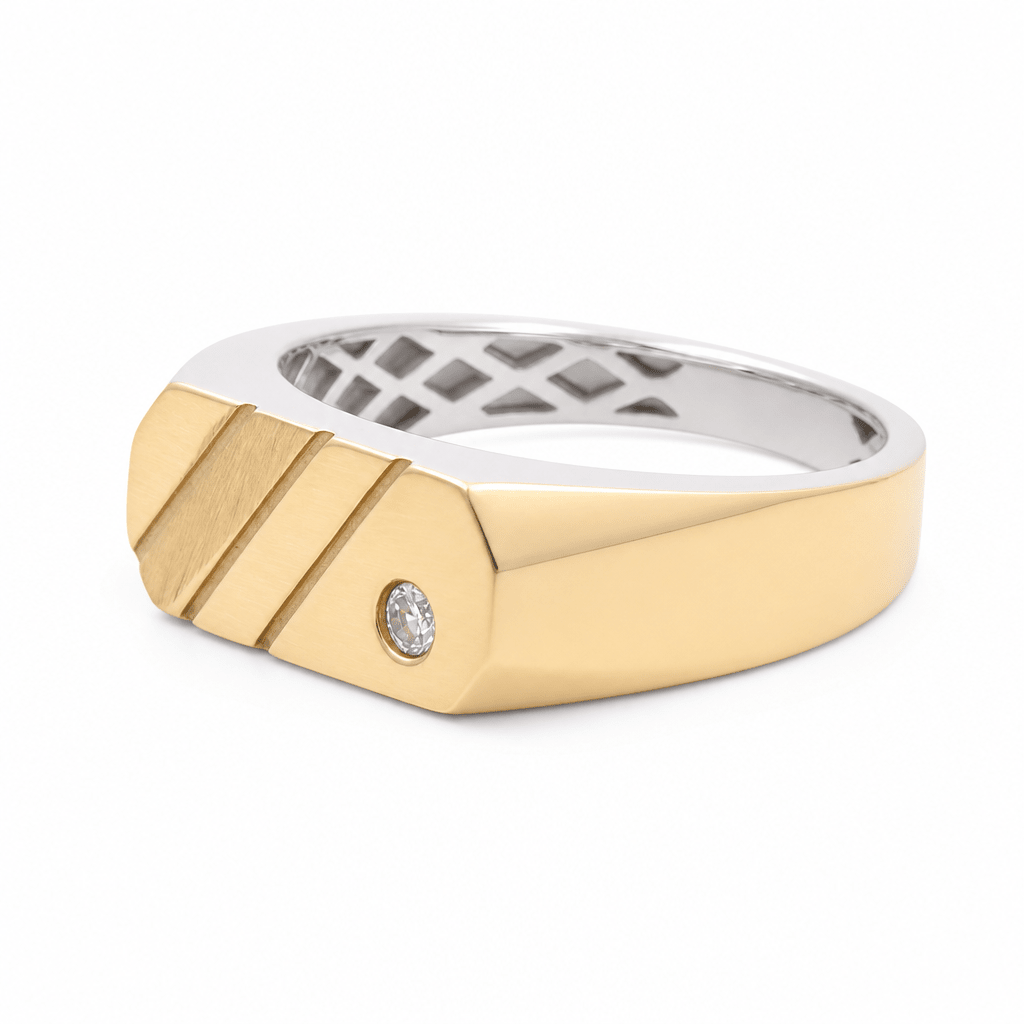 10k Yellow Gold Fashion Men's Ring - Miral Jewelry