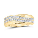 10k Yellow Gold Fashion Trio 3 Pieces Set with 1.00tw Round Diamonds - Miral Jewelry