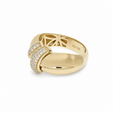 10K Yellow Gold Fashion With CZ Fashion Women's Ring - Miral Jewelry