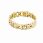 10K Yellow Gold Fashion With CZ Fashion Women's Ring - Miral Jewelry