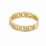 10K Yellow Gold Fashion With CZ Fashion Women's Ring - Miral Jewelry