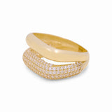 10K Yellow Gold Fashion with CZ Women's Ring - Miral Jewelry