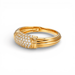 10K Yellow Gold Fashion With Cz Women's Ring - Miral Jewelry