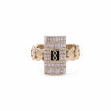 10K Yellow Gold Fashion with Cz Women's Ring - Miral Jewelry