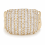 10K Yellow Gold Fashion with Cz Women's Ring - Miral Jewelry