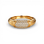 10K Yellow Gold Fashion With Cz Women's Ring - Miral Jewelry