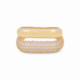 10K Yellow Gold Fashion with CZ Women's Ring - Miral Jewelry