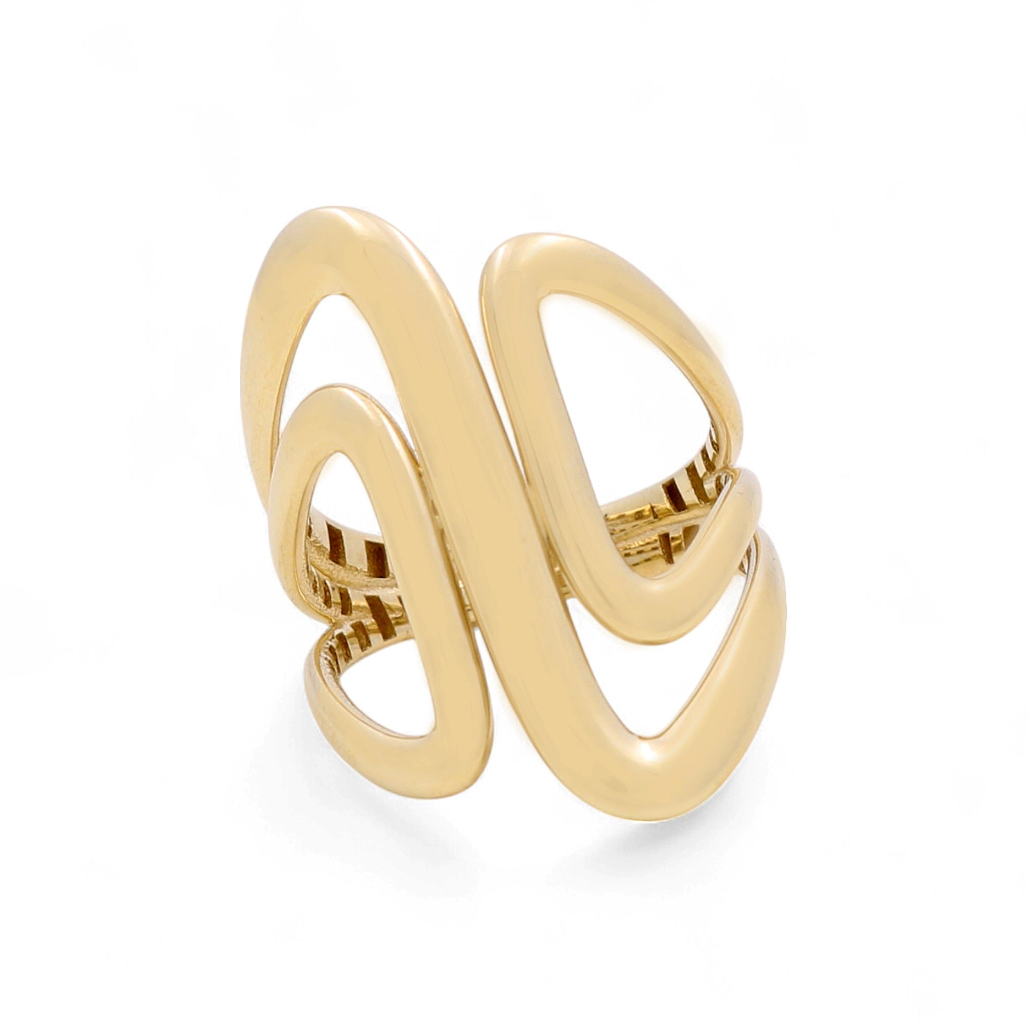 10K Yellow Gold Fashion Women's Ring - Miral Jewelry