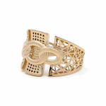 10K Yellow Gold Fashion Women's Ring - Miral Jewelry