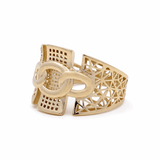 10K Yellow Gold Fashion Women's Ring - Miral Jewelry