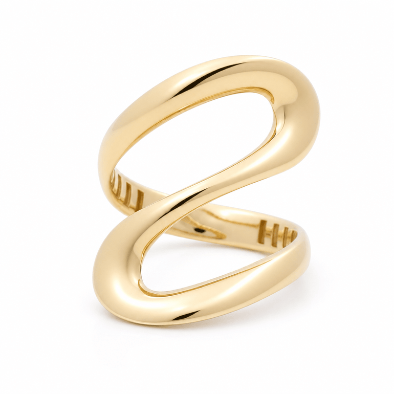 10K Yellow Gold Fashion Women's Ring - Miral Jewelry