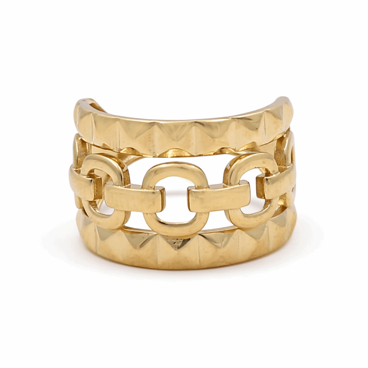 10K Yellow Gold Fashion Women's Ring - Miral Jewelry