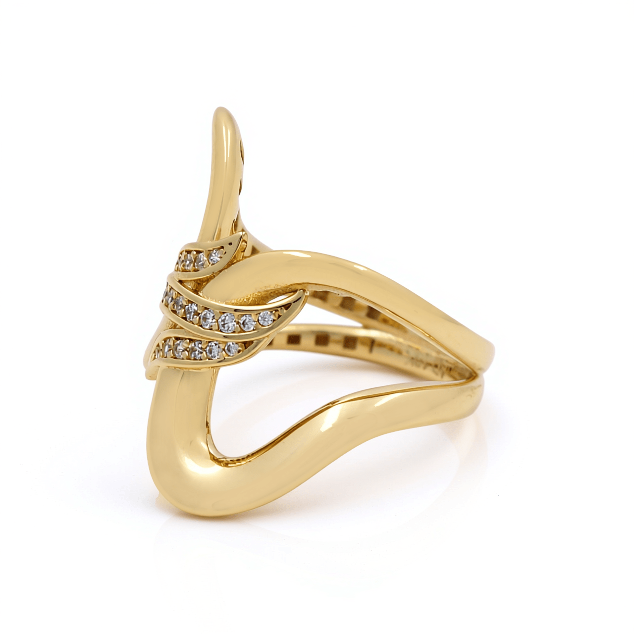 10K Yellow Gold Fashion Women's Ring - Miral Jewelry