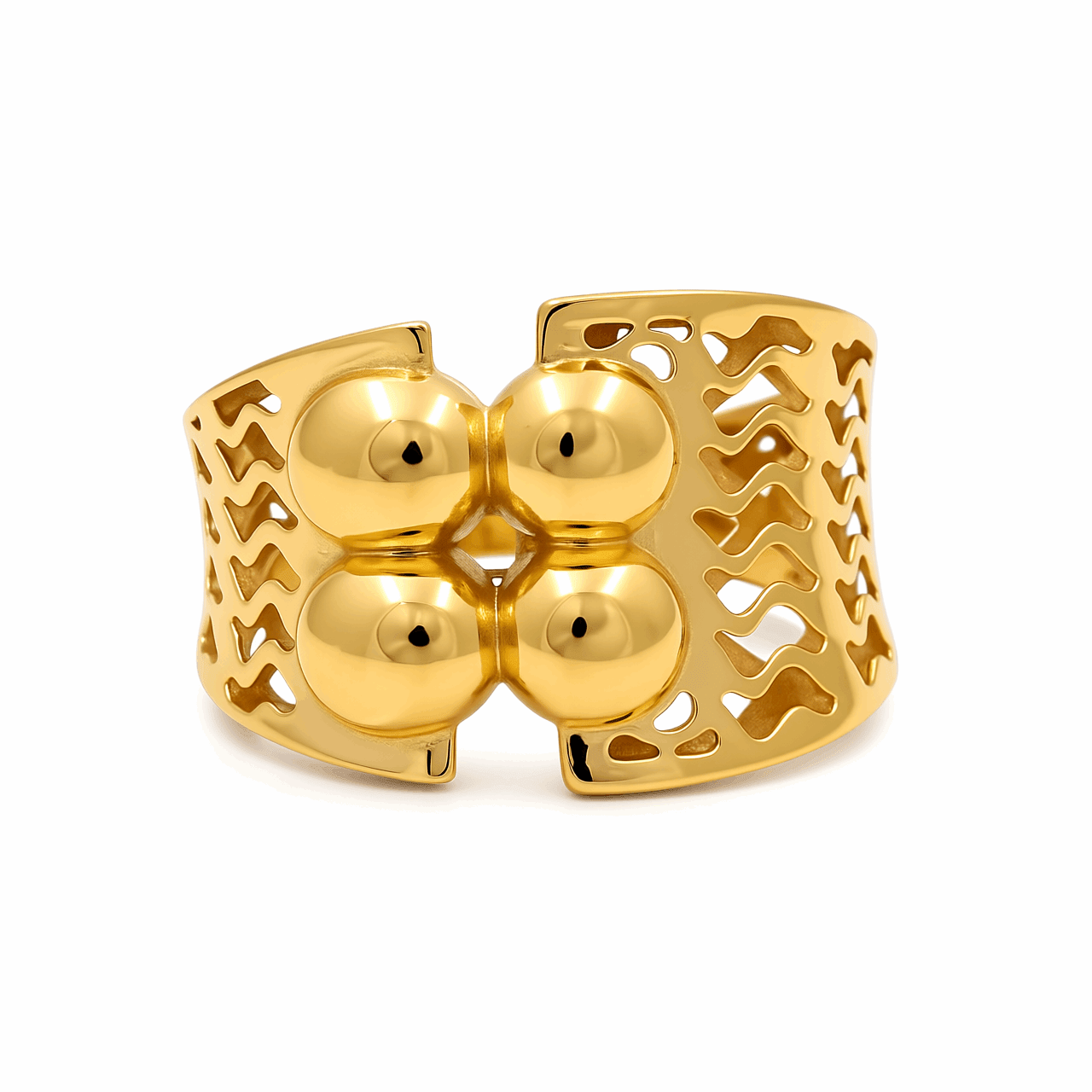 10K Yellow Gold Fashion Women's Ring - Miral Jewelry
