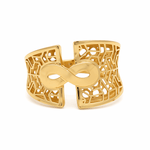 10K Yellow Gold Fashion Women's Ring - Miral Jewelry