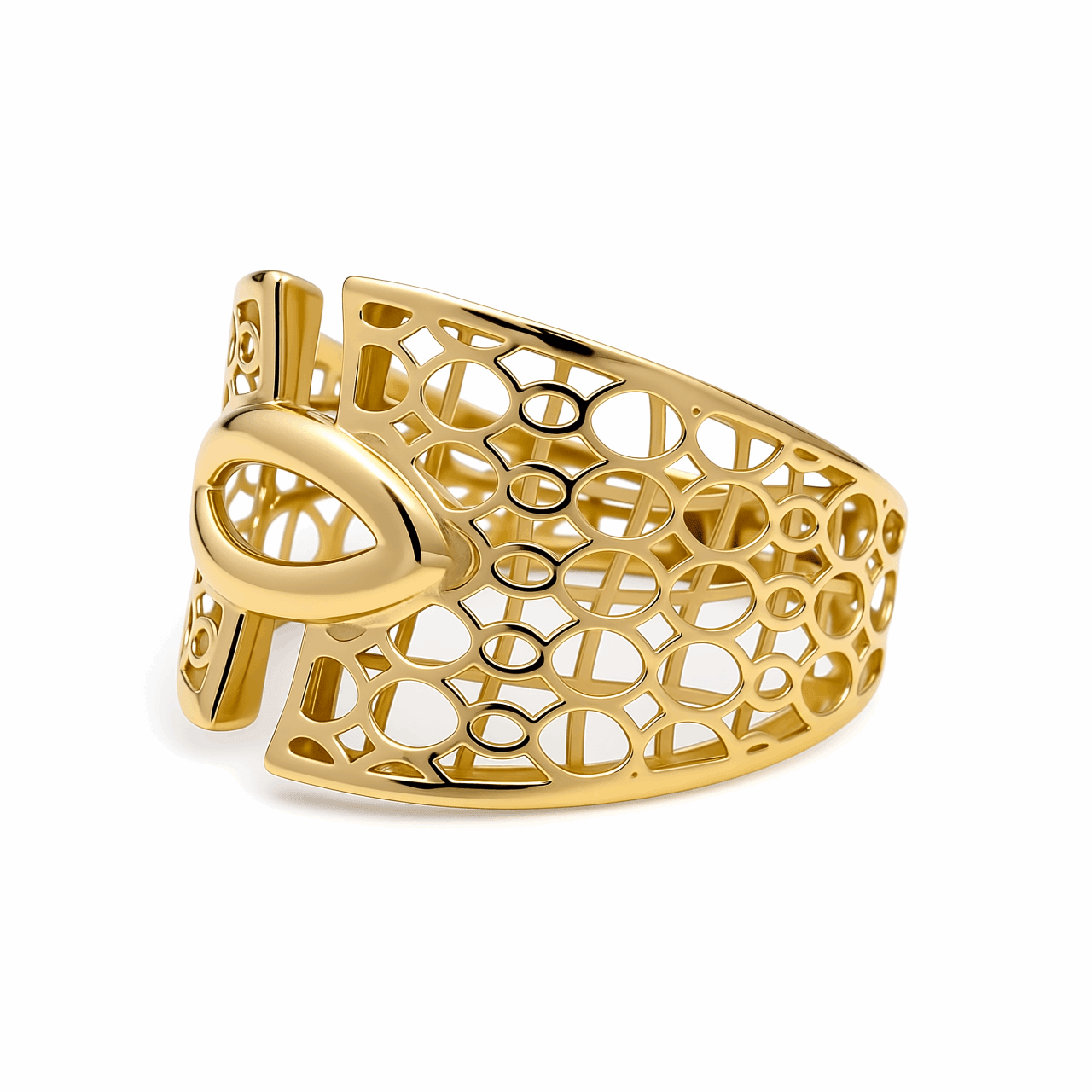 10K Yellow Gold Fashion Women's Ring - Miral Jewelry