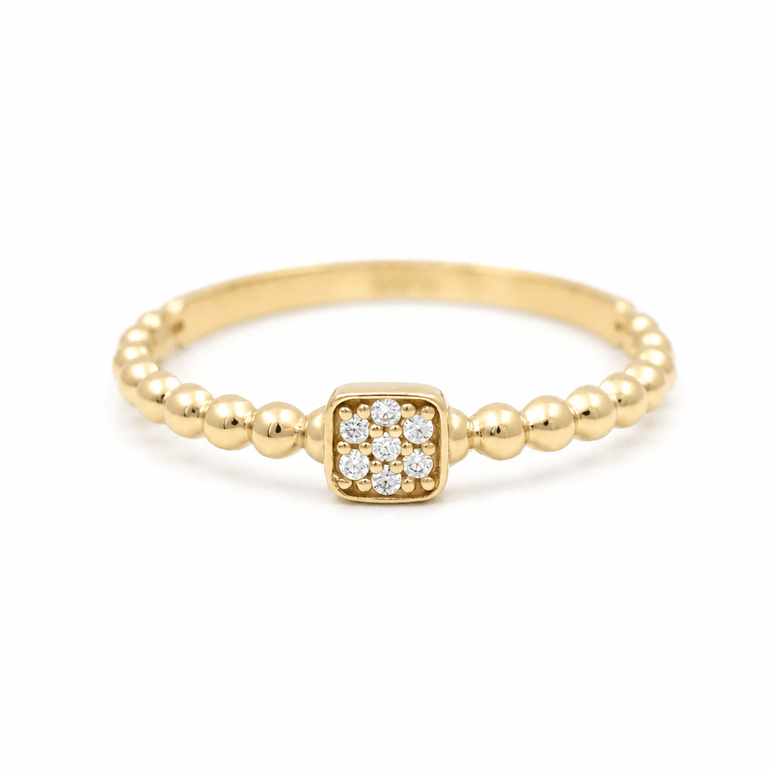 10K Yellow Gold Fashion Women's Ring - Miral Jewelry