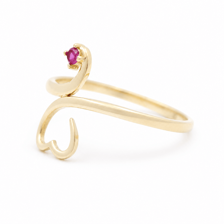 10K Yellow Gold Fashion Women's Ring - Miral Jewelry