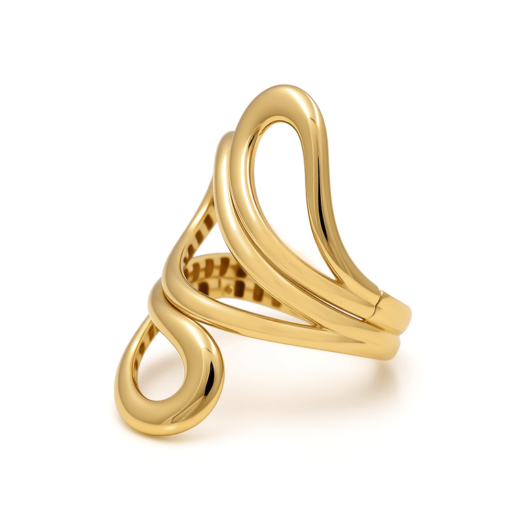 10K Yellow Gold Fashion Women's Ring - Miral Jewelry