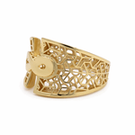 10K Yellow Gold Fashion Women's Ring - Miral Jewelry