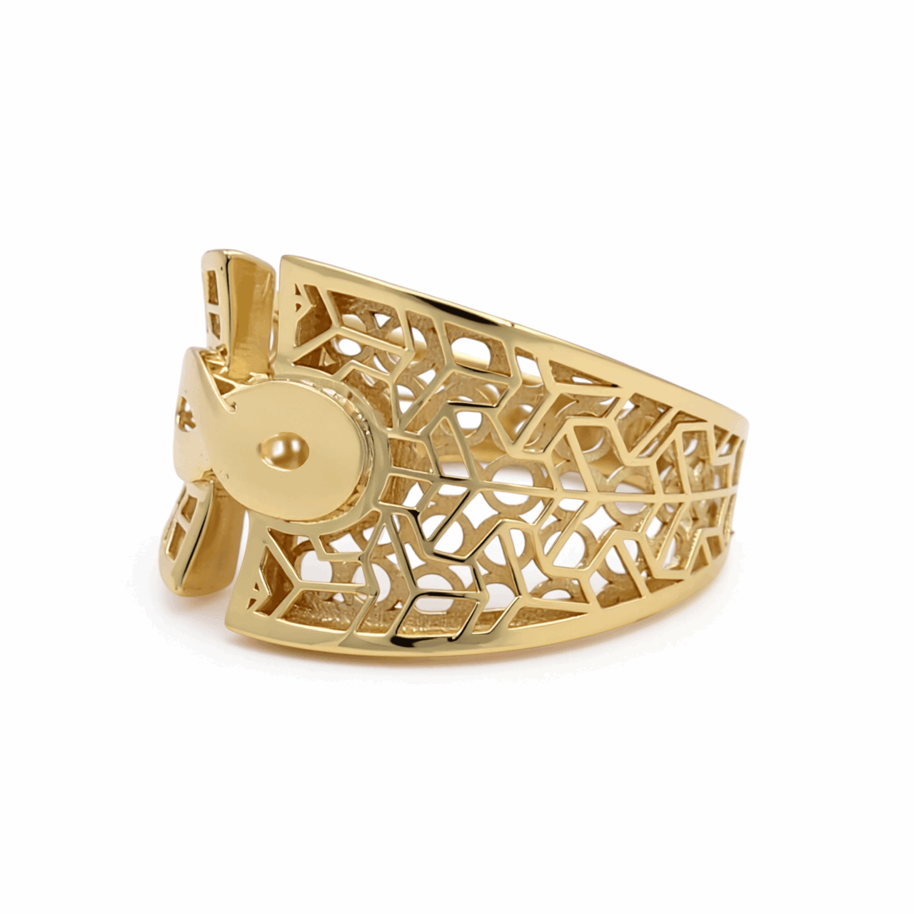 10K Yellow Gold Fashion Women's Ring - Miral Jewelry