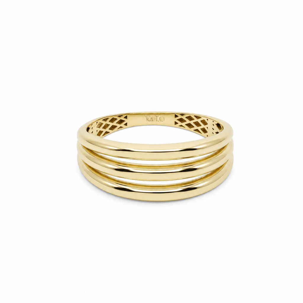 10K Yellow Gold Fashion Women's Ring - Miral Jewelry