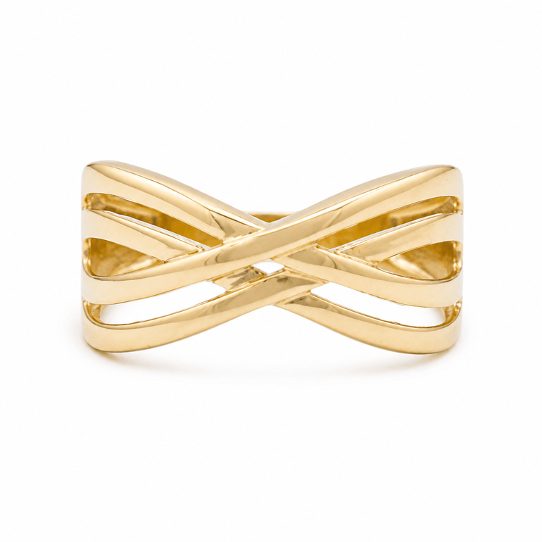 10K Yellow Gold Fashion Women's Ring - Miral Jewelry