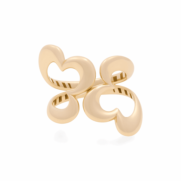 10K Yellow Gold Fashion Women's Ring - Miral Jewelry